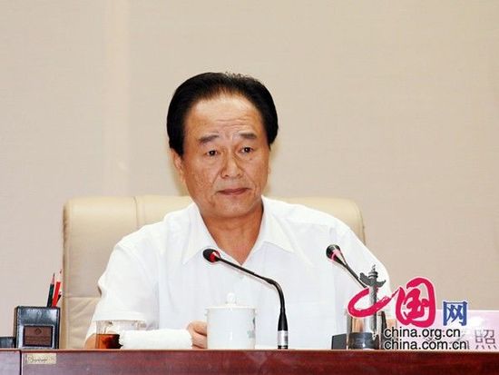 中共中央宣传部副部长、中共中央对外宣传办公室主任、国务院新闻办公室主任蔡名照发表演讲 中国网 杨楠/摄 